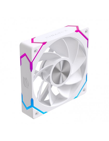 Ventilador caja einarex ex12ci argb 120mm blanco invertido