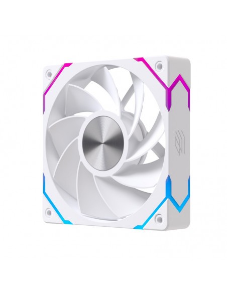 Ventilador caja einarex ex12ci argb 120mm blanco invertido