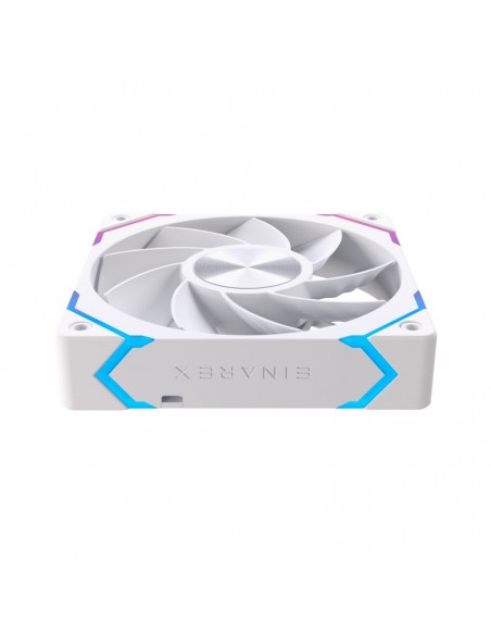 Ventilador caja einarex ex12ci argb 120mm blanco invertido