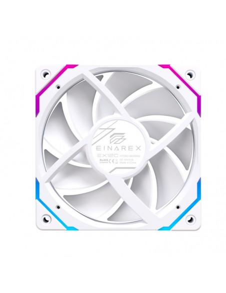 Ventilador caja einarex ex12c argb 120mm blanco