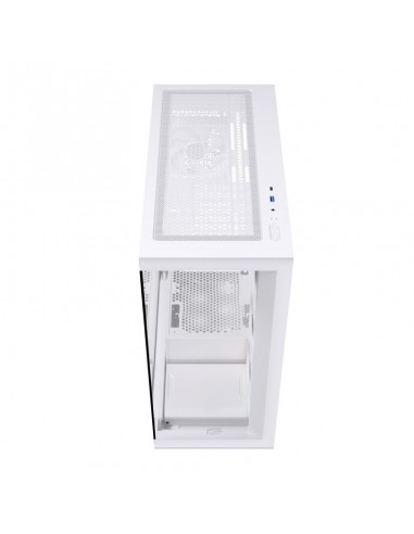 Caja ordenador gaming einarex s700 rgb atx cristal templado blanca