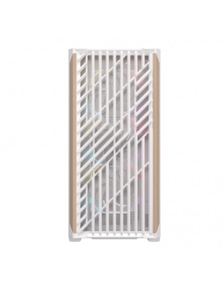 Caja ordenador gaming einarex p800 atx rgb cristal templado blanca
