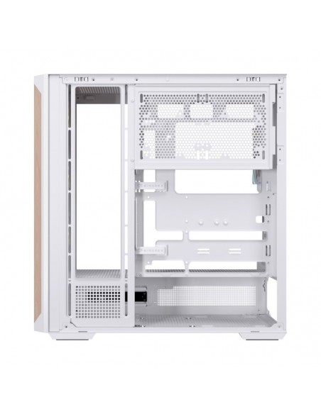 Caja ordenador gaming einarex p800 atx rgb cristal templado blanca