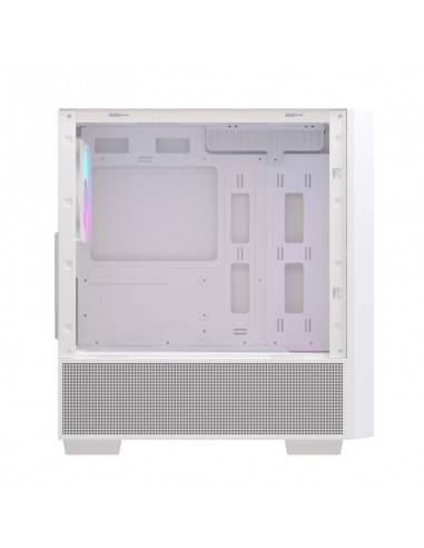 Caja ordenador gaming einarex pm150 matx rgb cristal templado blanca