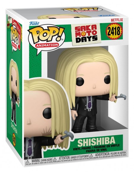 Funko pop animatión: sakamoto days - shishiba