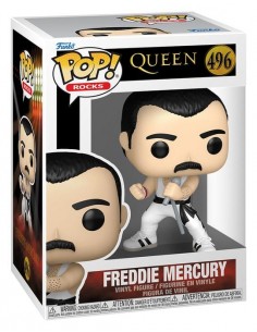 Funko pop rocks: queen - f. mercury (white singlet)