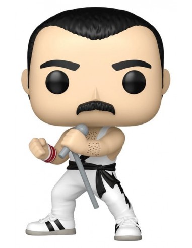 Funko pop rocks: queen - f. mercury (white singlet)