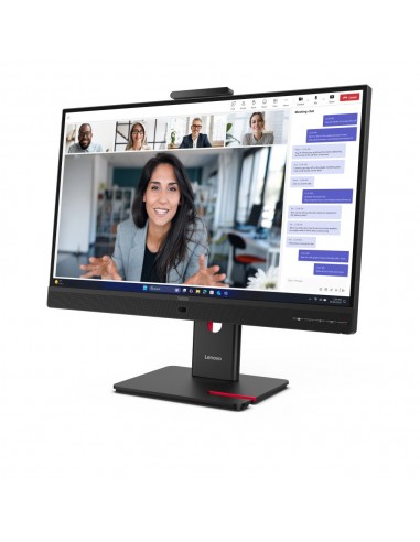 Monitor led 23.8 pulgadas lenovo thinkvision t24 - 4v ips - fhd - dp - hdmi - vga - 120hz - 4ms - vesa 100x100 - webcam
