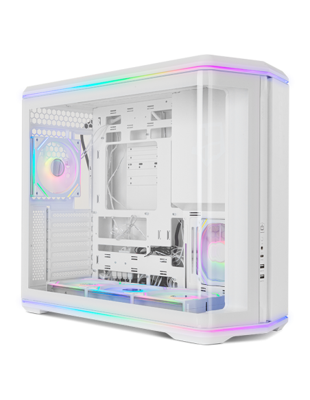Caja ordenador gaming nox hummer anvil atx argb cristal templado blanca Caja ordenador gaming nox hummer anvil atx argb cristal templado blanca