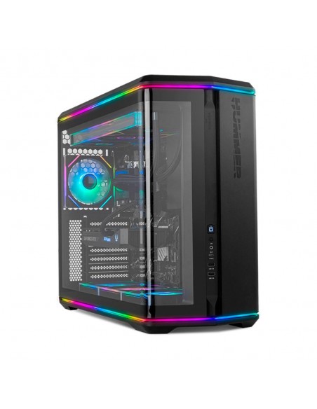 Caja ordenador gaming nox hummer anvil atx argb cristal templado negra