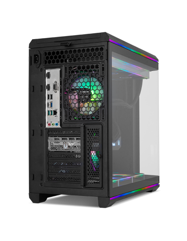 Caja ordenador gaming nox hummer anvil atx argb cristal templado negra