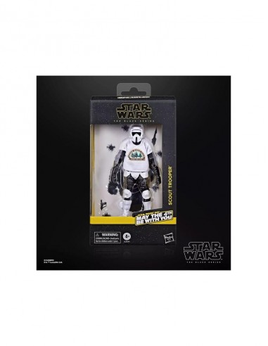 Figura hasbro star wars day the black series may the 4th be with you scout trooper