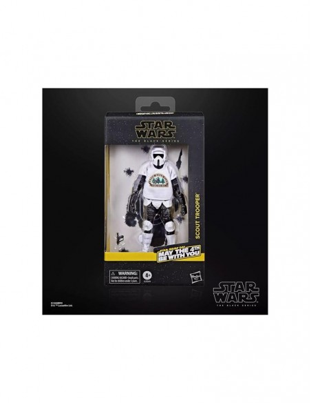 Figura hasbro star wars day the black series may the 4th be with you scout trooper