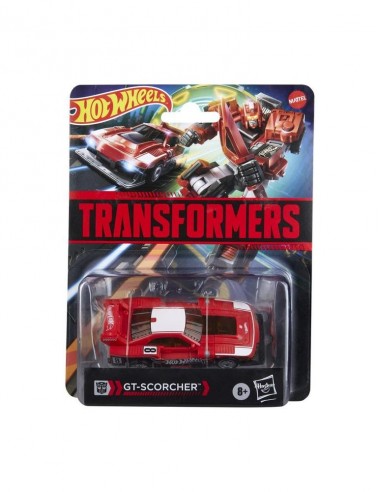 Figura hasbro transformers x hot wheels gt - scorcher