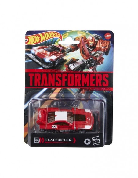 Figura hasbro transformers x hot wheels gt - scorcher