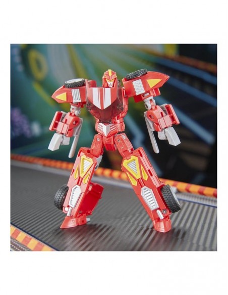 Figura hasbro transformers x hot wheels twin mill