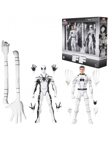 Pack 2 figuras hasbro marvel legends series mister fantastick & spiderman