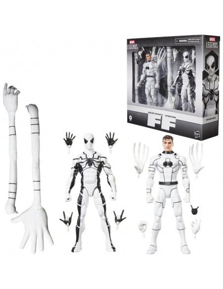Pack 2 figuras hasbro marvel legends series mister fantastick & spiderman