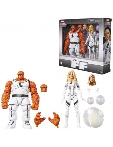 Figura hasbro marvel legends series marvel's the thing & marvel's invisible woman