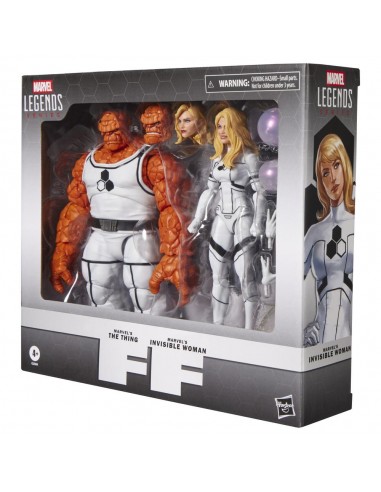 Figura hasbro marvel legends series marvel's the thing & marvel's invisible woman