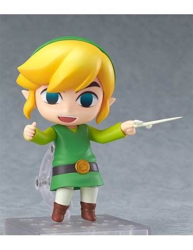 Figura good smile companyy the legend of zelda the wind waker hd version nendoroid link 10cm