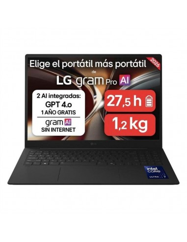 Portatil lg gram pro 16zd90u - g u7 - 355 - 32gb - ssd 512gb - 16 pulgadas - freedos