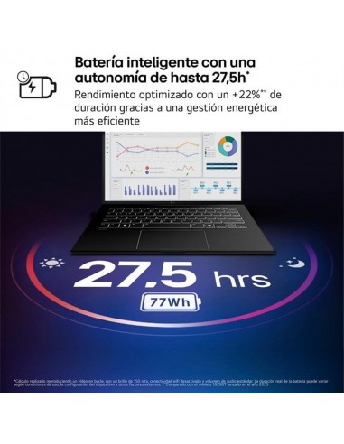 Portatil lg gram pro 16zd90u - g u7 - 355 - 32gb - ssd 512gb - 16 pulgadas - freedos
