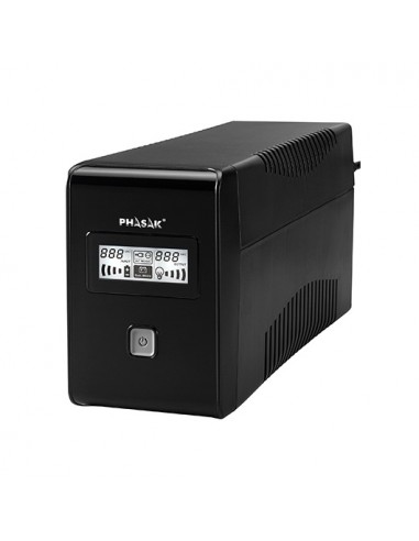 Sai ups phasak 850va interactivo avr 2 x schuko ph 9485 lcd 0.85kva