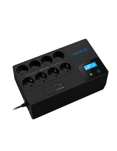 Sai ups phasak 1050va smart home 1kva interactivo avr pantalla lcd carga frontal usb a+c ph 9479 Sai ups phasak 1050va smart home 1kva interactivo avr pantalla lcd carga frontal usb a+c ph 9479