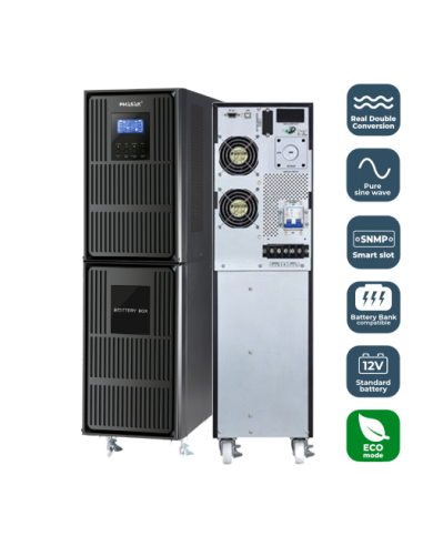 Sai ups phasak 6000va online double conversion ph 9260 6kva