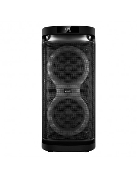 Altavoz rumbleboss xl phoenix 160w rms batería 7000 mah función karaoke 2 microfonos inalambricos incluidos
