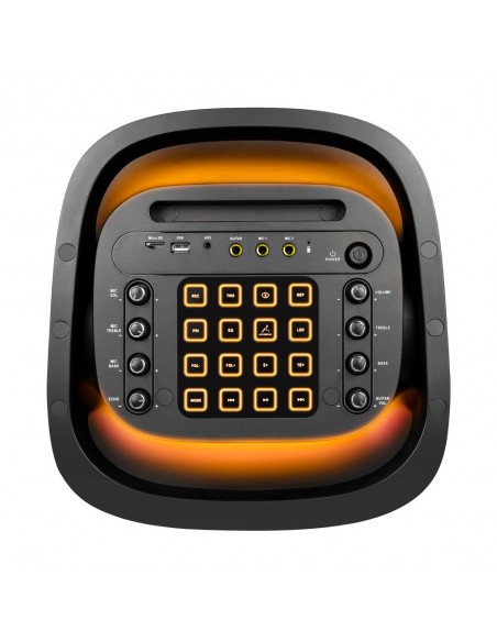 Altavoz rumbleboss xl phoenix 160w rms batería 7000 mah función karaoke 2 microfonos inalambricos incluidos