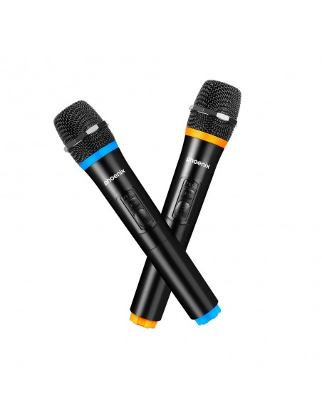 Altavoz rumbleboss xl phoenix 160w rms batería 7000 mah función karaoke 2 microfonos inalambricos incluidos