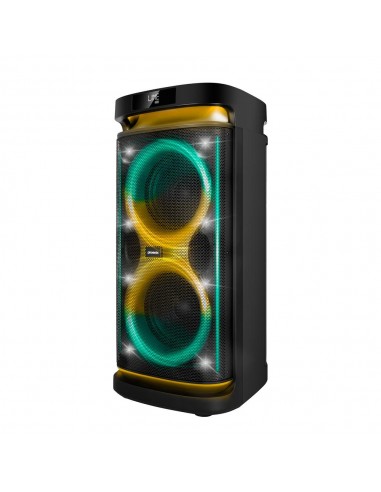 Altavoz rumbleboss xl phoenix 160w rms batería 7000 mah función karaoke 2 microfonos inalambricos incluidos