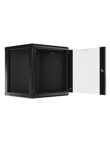 Armario rack phoenix 9u 600x600x501 auto - ensamblado 19'' hasta 60 kg negro
