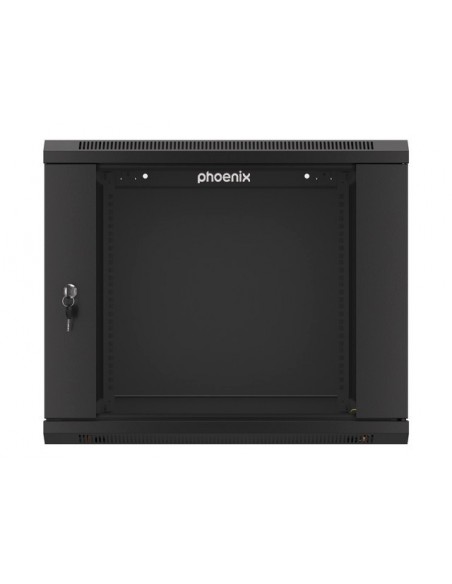 Armario rack phoenix 9u 600x600x501 auto - ensamblado 19'' hasta 60 kg negro Armario rack phoenix 9u 600x600x501 auto - ensamblado 19'' hasta 60 kg negro