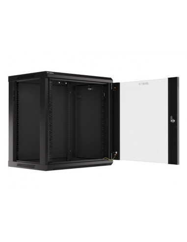 Armario rack phoenix 12u 600x450x640 auto - ensamblado 19'' hasta 60 kg negro