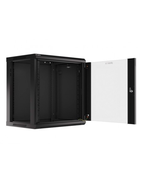 Armario rack phoenix 12u 600x450x640 auto - ensamblado 19'' hasta 60 kg negro