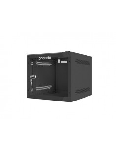 Armario rack phoenix 4u 280x310x247 mural 10'' hasta 20 kg negro