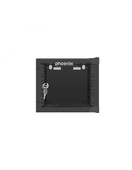 Armario rack phoenix 4u 280x310x247 mural 10'' hasta 20 kg negro