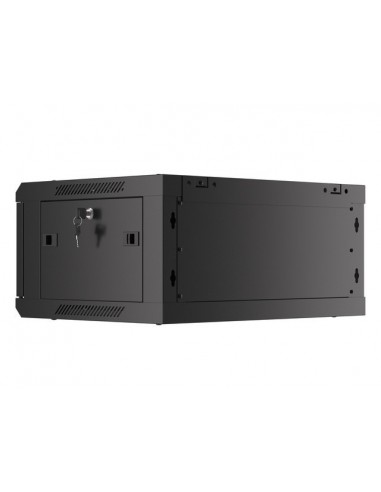 Armario rack phoenix 4u 600x450x279 auto - ensamblado 19'' hasta 60 kg negro