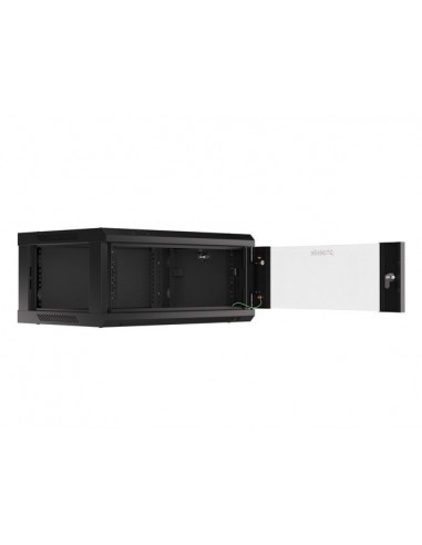 Armario rack phoenix 4u 600x450x279 auto - ensamblado 19'' hasta 60 kg negro