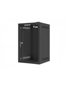 Armario rack phoenix 9u 280x310x470 mural 10'' hasta 20 kg negro