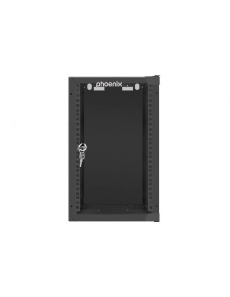 Armario rack phoenix 9u 280x310x470 mural 10'' hasta 20 kg negro