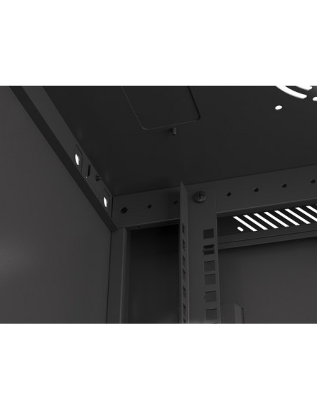 Armario rack phoenix 9u 600x450x501 auto - ensamblado 19'' hasta 60 kg negro