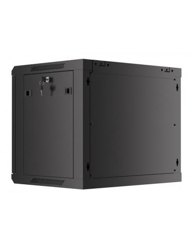 Armario rack phoenix 9u 600x450x501 auto - ensamblado 19'' hasta 60 kg negro