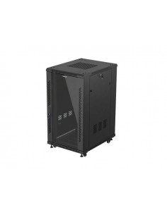 Armario rack phoenix 22u 600x800 de pie servidor 19'' hasta 1000 kg negro