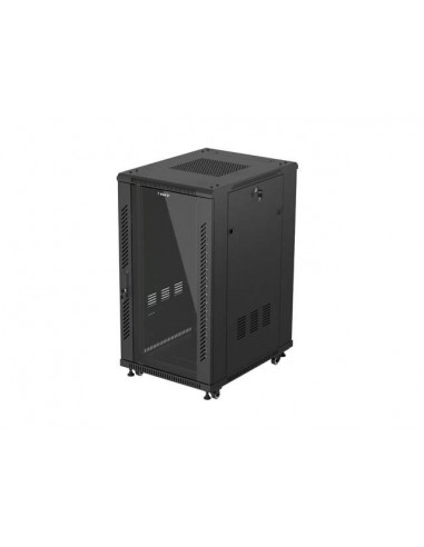 Armario rack phoenix 22u 600x800 de pie servidor 19'' hasta 1000 kg negro