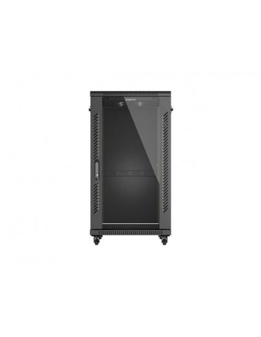 Armario rack phoenix 22u 600x800 de pie servidor 19'' hasta 1000 kg negro