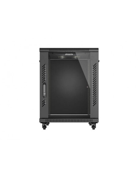 Armario rack phoenix 15u 600x800 servidor 19'' alta densidad negro Armario rack phoenix 15u 600x800 servidor 19'' alta densidad negro